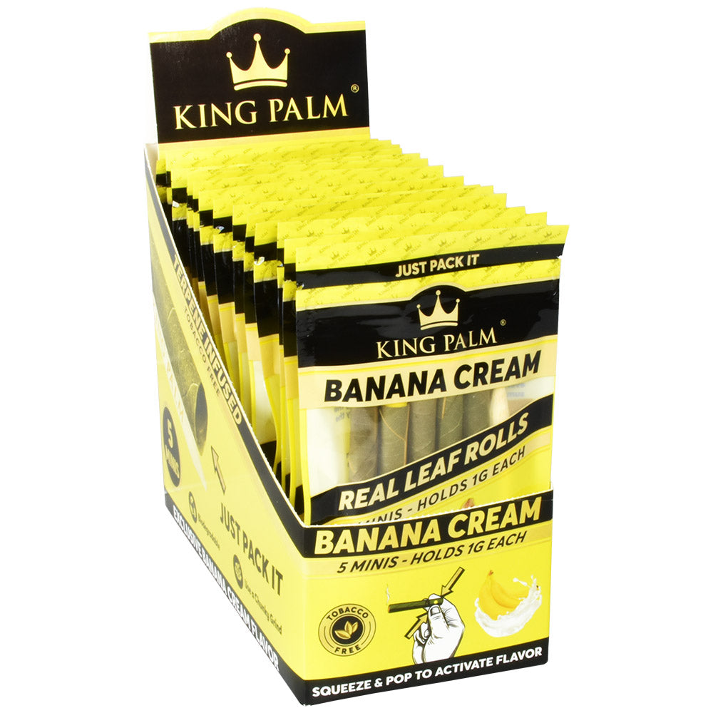 King Palm Leaf Rolls | Mini 5 Pack Banana Cream Blunt Wraps & Leaf Rolls - Tophatter Daily Deals