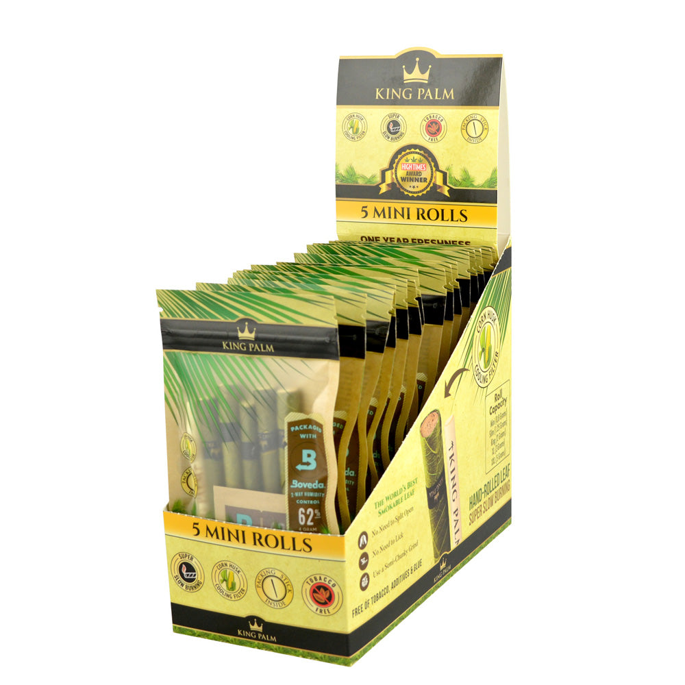 King Palm Leaf Rolls | Mini 5 Pack Natural Blunt Wraps & Leaf Rolls - Tophatter Daily Deals