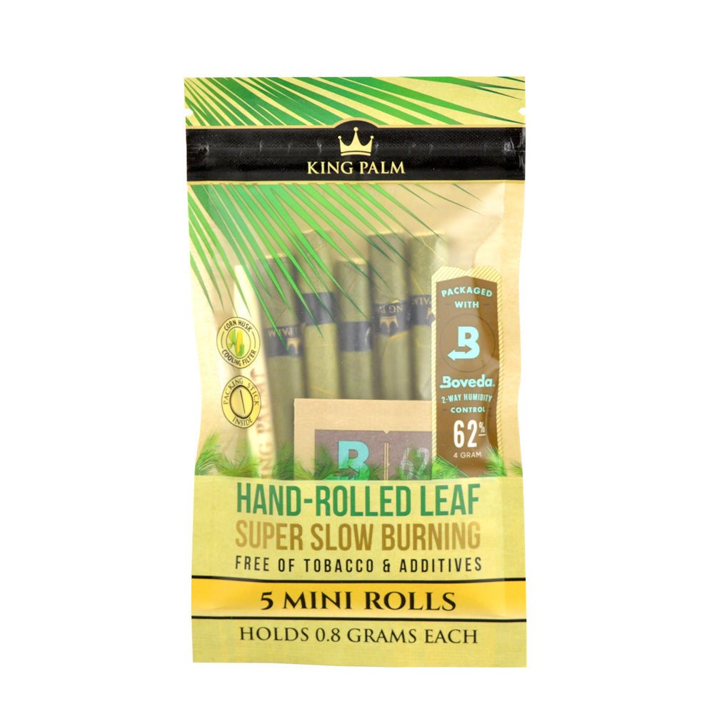 King Palm Leaf Rolls | Mini 5 Pack Blunt Wraps & Leaf Rolls - Tophatter Daily Deals