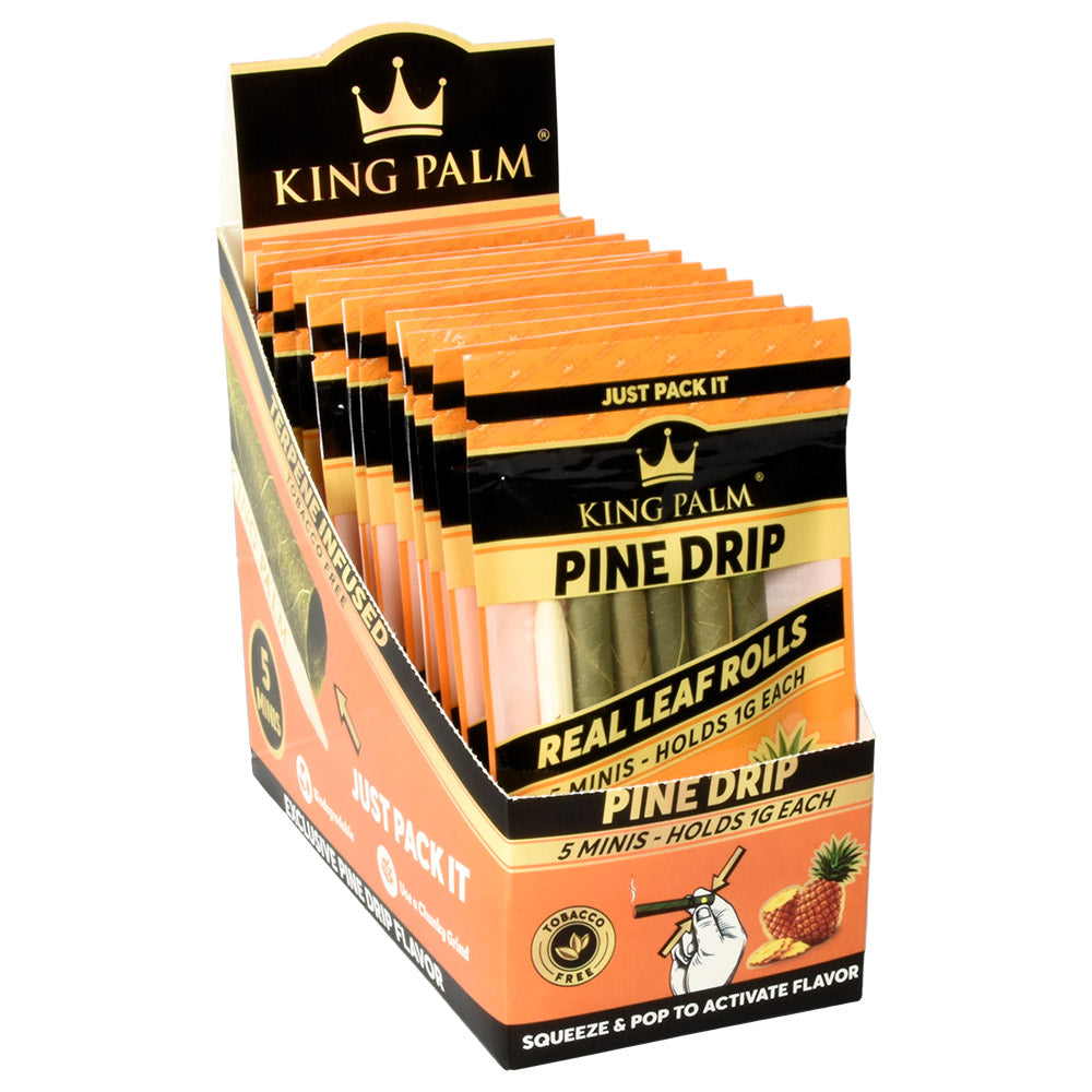 King Palm Leaf Rolls | Mini 5 Pack Pine Drip Blunt Wraps & Leaf Rolls - Tophatter Daily Deals