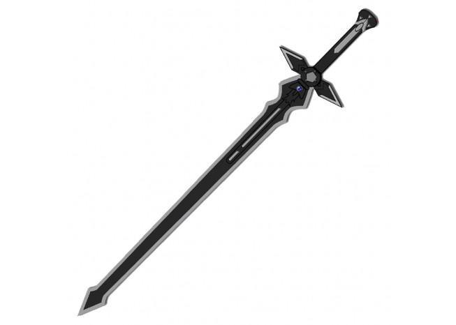 Kiritos Dark Replulser Elucidator Back Sheath Sword Set swords - Tophatter Daily Deals