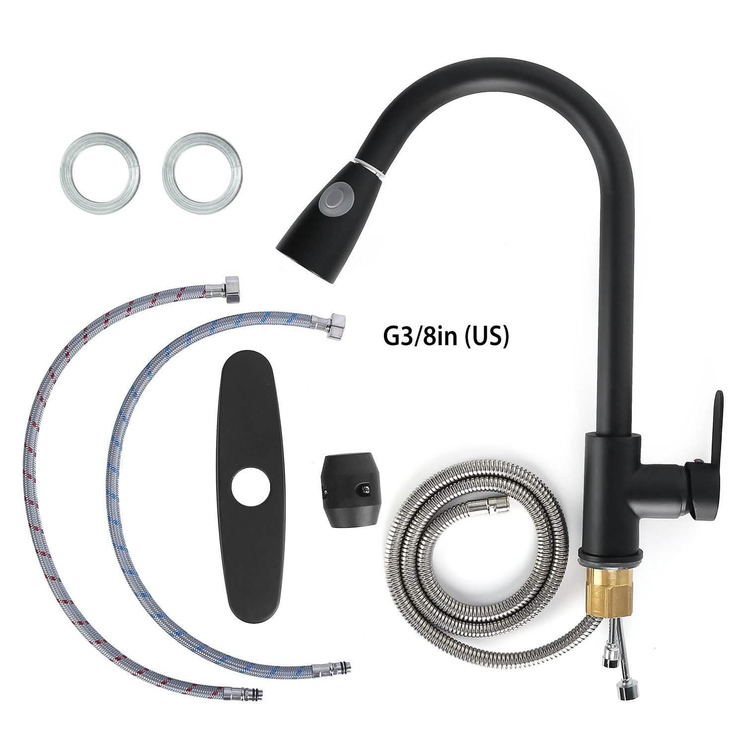Kitchen Faucet Single Handle with Hot and Cold Control Home Improvement - Tophatter Daily Deals