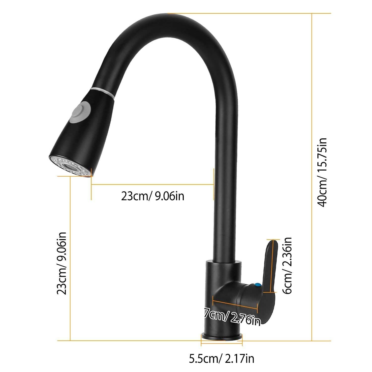 Kitchen Faucet Single Handle with Hot and Cold Control Home Improvement - Tophatter Daily Deals