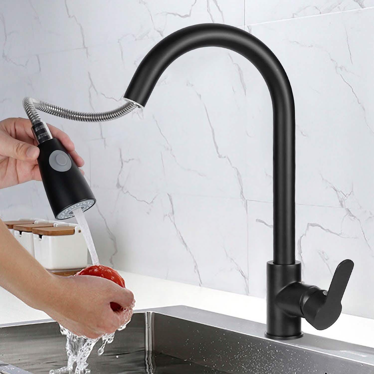 Kitchen Faucet Single Handle with Hot and Cold Control Home Improvement - Tophatter Daily Deals
