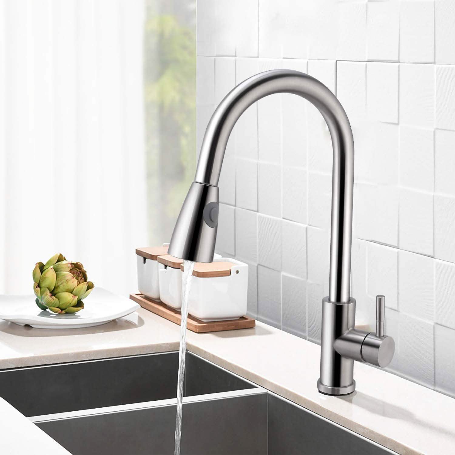Kitchen Faucets Single Handle Kitchen Home Improvement - Tophatter Daily Deals