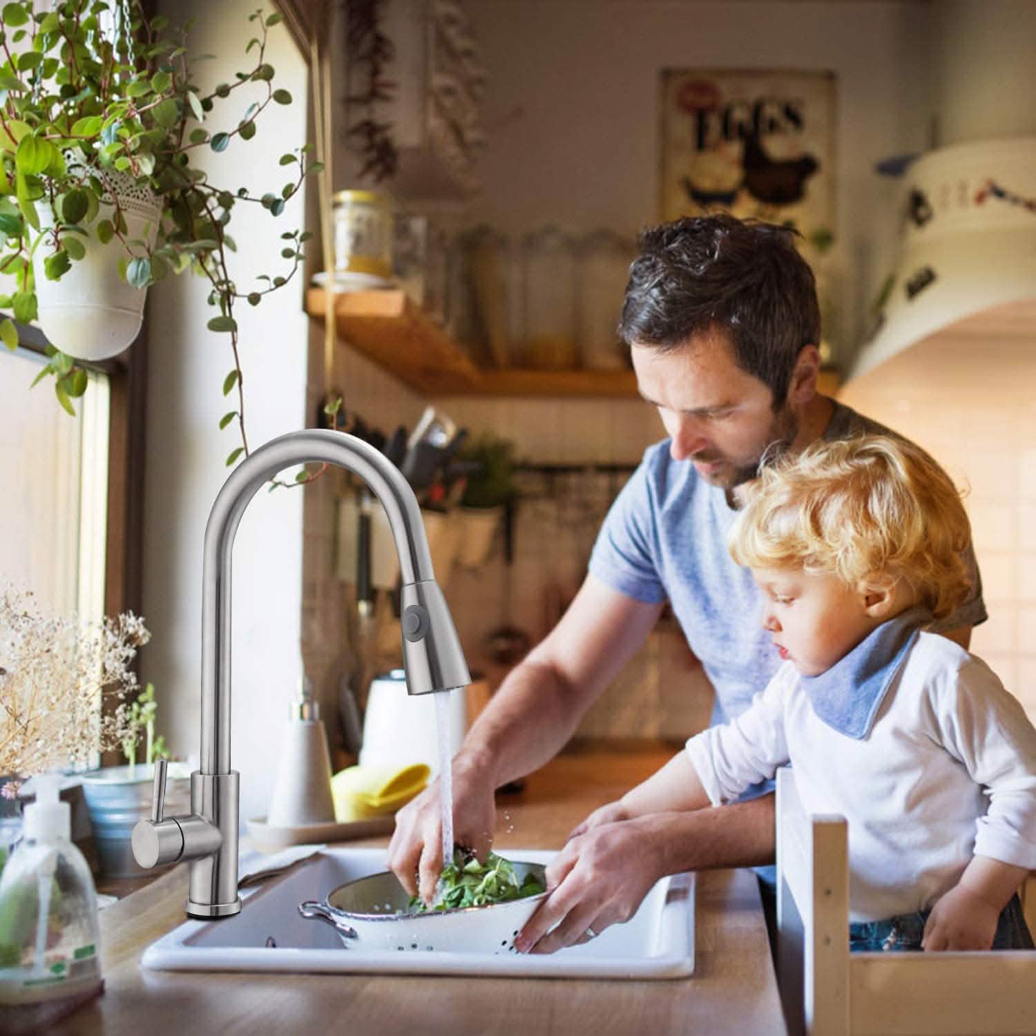 Kitchen Faucets Single Handle Kitchen Home Improvement - Tophatter Daily Deals