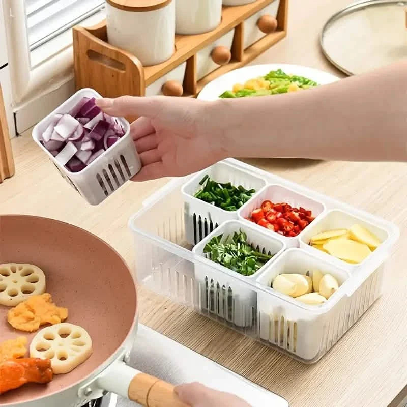 Kitchen Scallion Storage Box Food Storage Containers - Tophatter Daily Deals