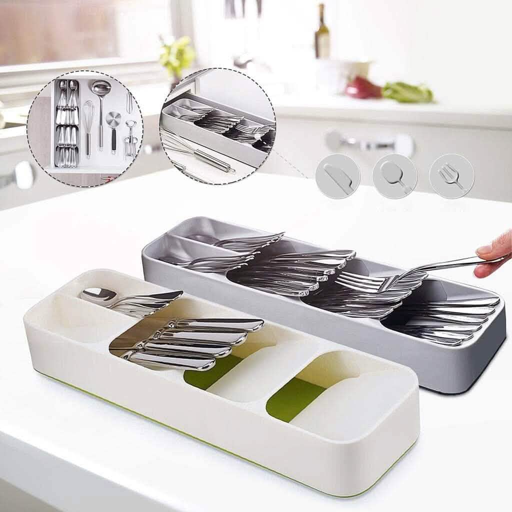 Kitchen Tableware Drawer Spoon Storage Box Food Storage Containers - Tophatter Daily Deals