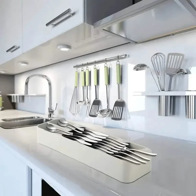 Kitchen Tableware Drawer Spoon Storage Box Food Storage Containers - Tophatter Daily Deals