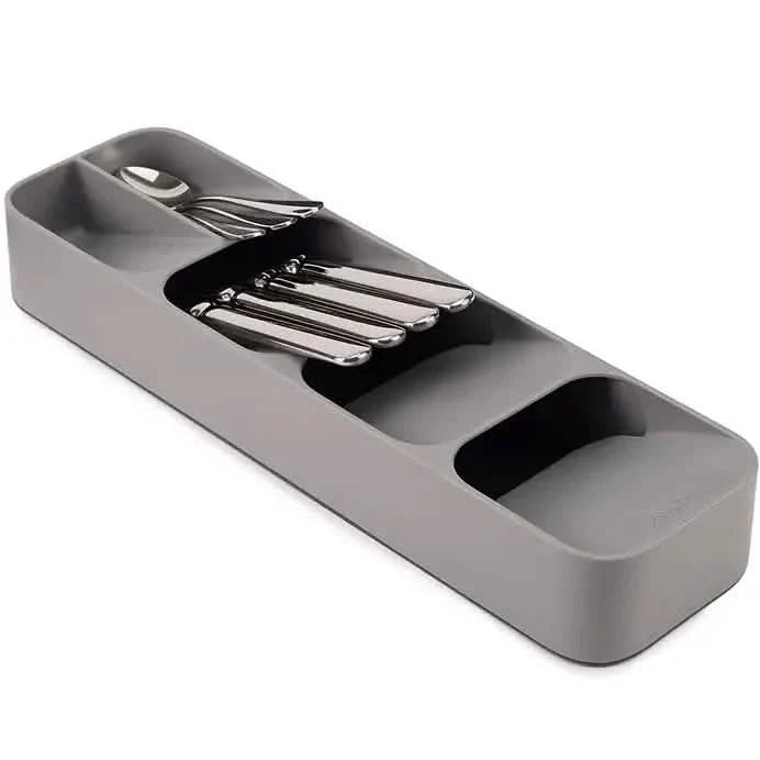 Kitchen Tableware Drawer Spoon Storage Box Gray Food Storage Containers - Tophatter Daily Deals