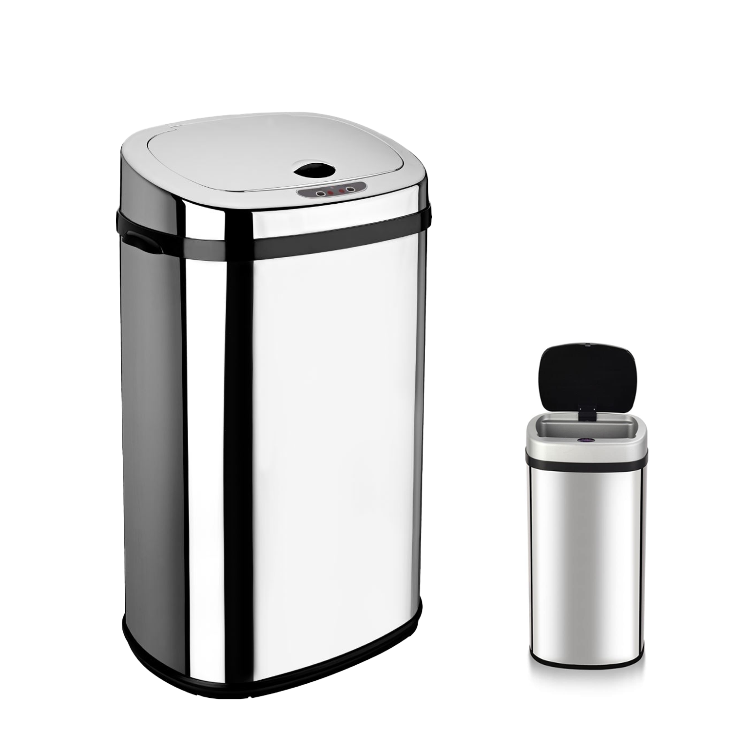 Kitchen Sensor Bin – Touchless Automatic Waste Bin with Motion Sensor & Soft Close LID 50 L Kitchen - Tophatter Daily Deals