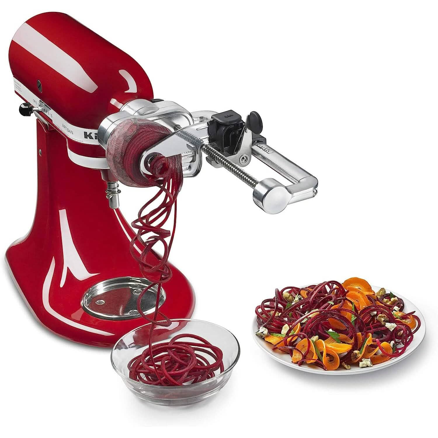 KitchenAid 7 Blade Spiralizer Plus with Peel, Core and Slice Kitchen Appliances - Tophatter Daily Deals