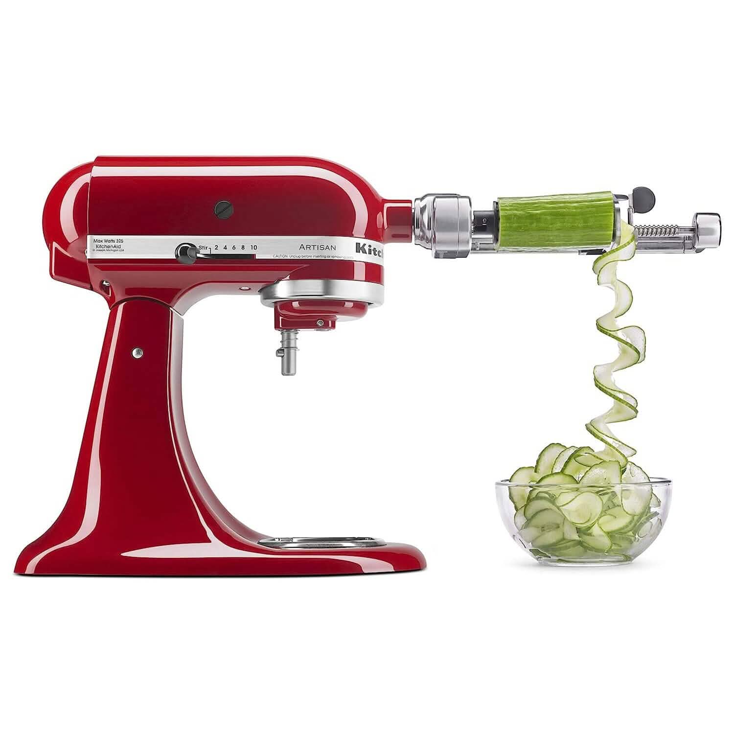 KitchenAid 7 Blade Spiralizer Plus with Peel, Core and Slice Kitchen Appliances - Tophatter Daily Deals