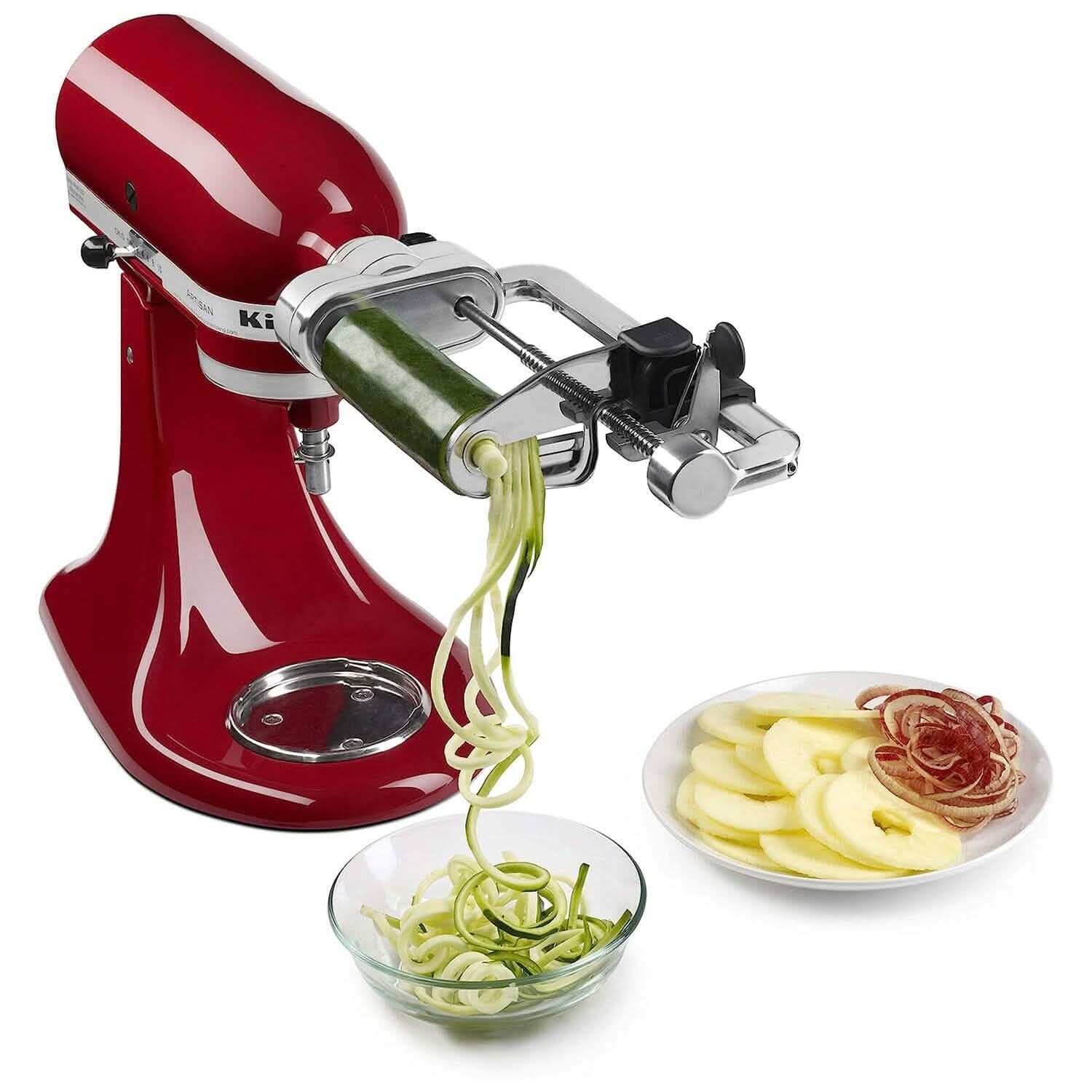 KitchenAid 7 Blade Spiralizer Plus with Peel, Core and Slice Kitchen Appliances - Tophatter Daily Deals