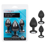Silicone Gem Anal Kit – Set of 3 Graduated Anal Plugs > Anal Range > Butt Plug Kits - Tophatter Daily Deals