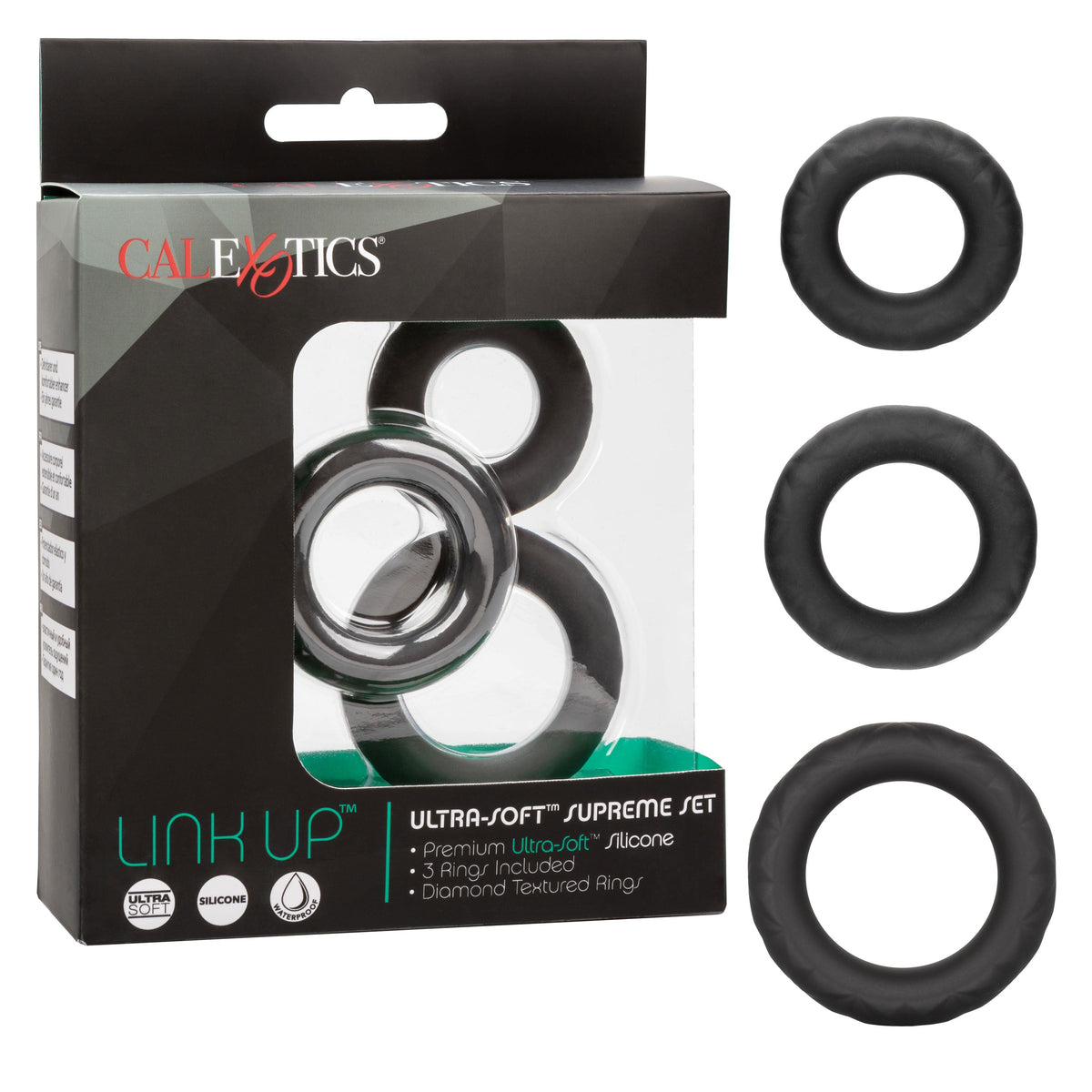 Link Up Ultra Soft Supreme – Stretchy Cock Ring Set > Cock Ring > Sets - Tophatter Daily Deals