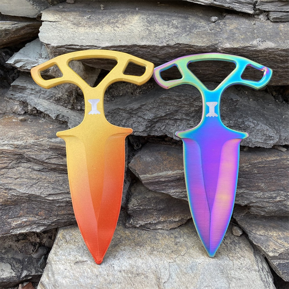 Fade Case Hardened Shadow Daggers Blunt Blade Replica For Collection - Tophatter Daily Deals