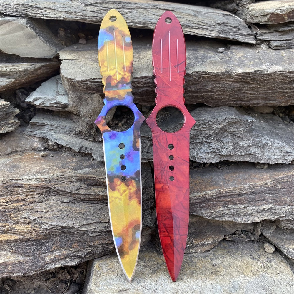 Metal Skeleton Knife Stainless Blunt Blade 20cm/7.8'' 2 in 1 Pack - Tophatter Daily Deals