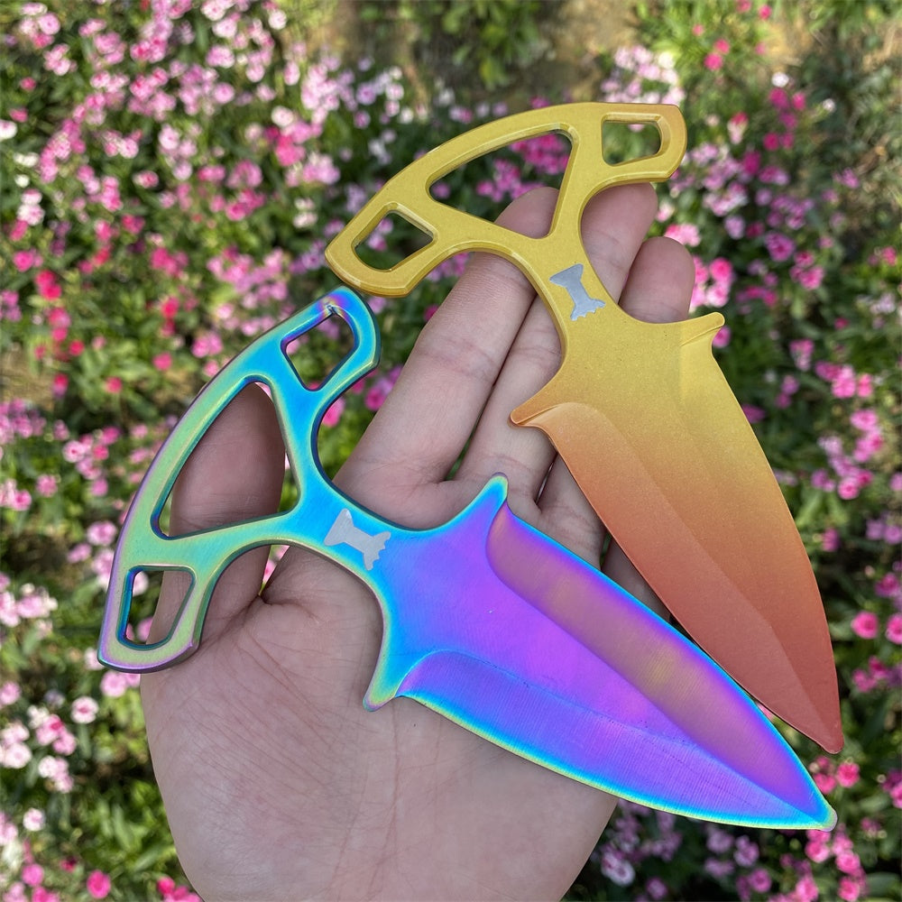 Fade Case Hardened Shadow Daggers Blunt Blade Replica For Collection 2 in 1 Pack - Tophatter Daily Deals