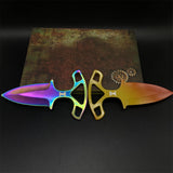Fade Case Hardened Shadow Daggers Blunt Blade Replica For Collection - Tophatter Daily Deals