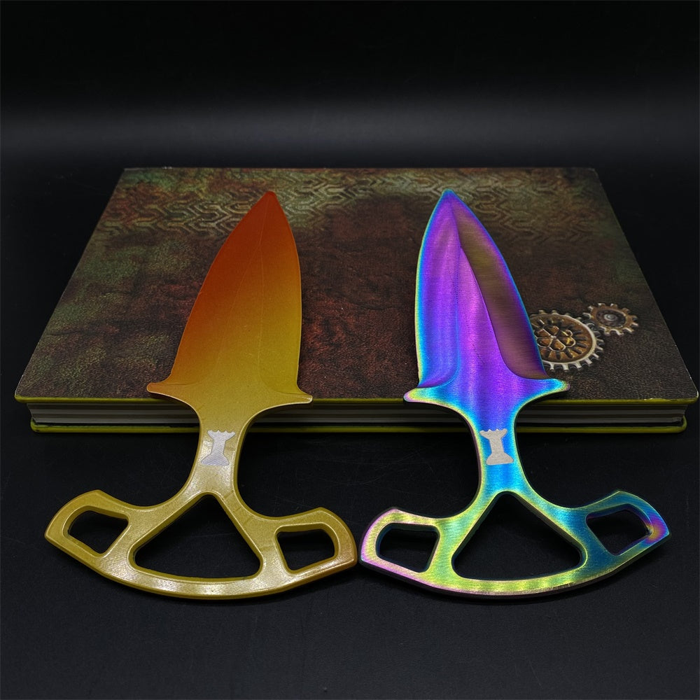 Fade Case Hardened Shadow Daggers Blunt Blade Replica For Collection - Tophatter Daily Deals