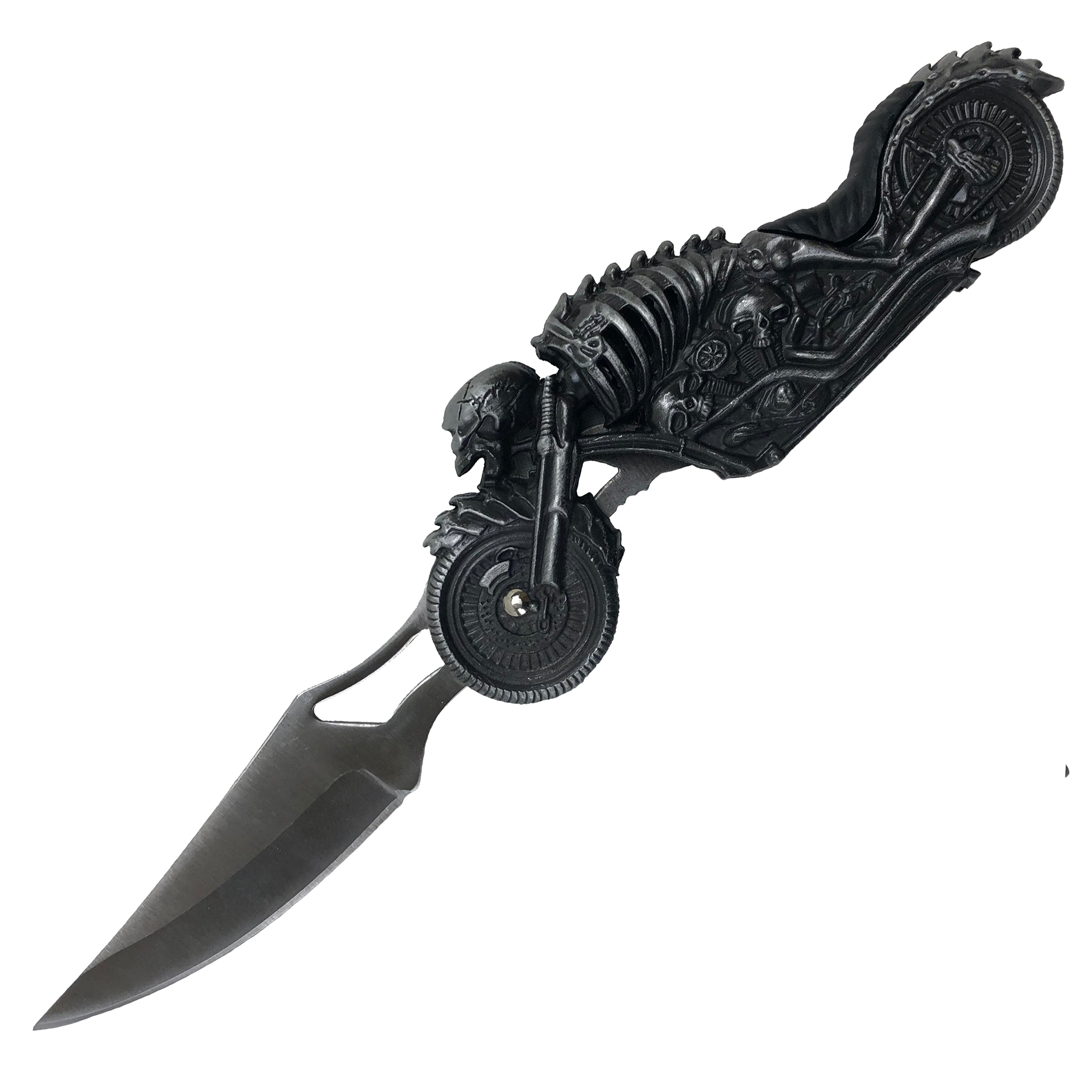 Fire and Steel - Deathrider Folding Knife Fire and Steel Exclusive - Tophatter Daily Deals