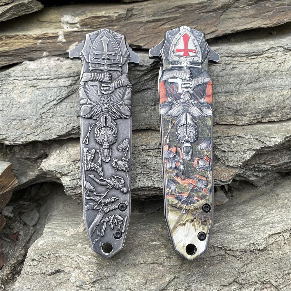Crusades Knife Knights Templar Folding Knife - Tophatter Daily Deals