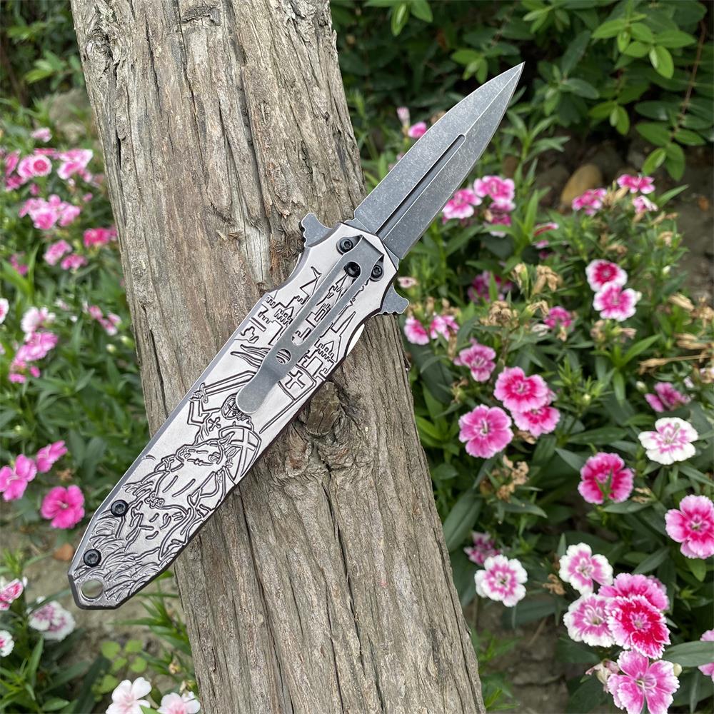 Crusades Knife Knights Templar Folding Knife - Tophatter Daily Deals