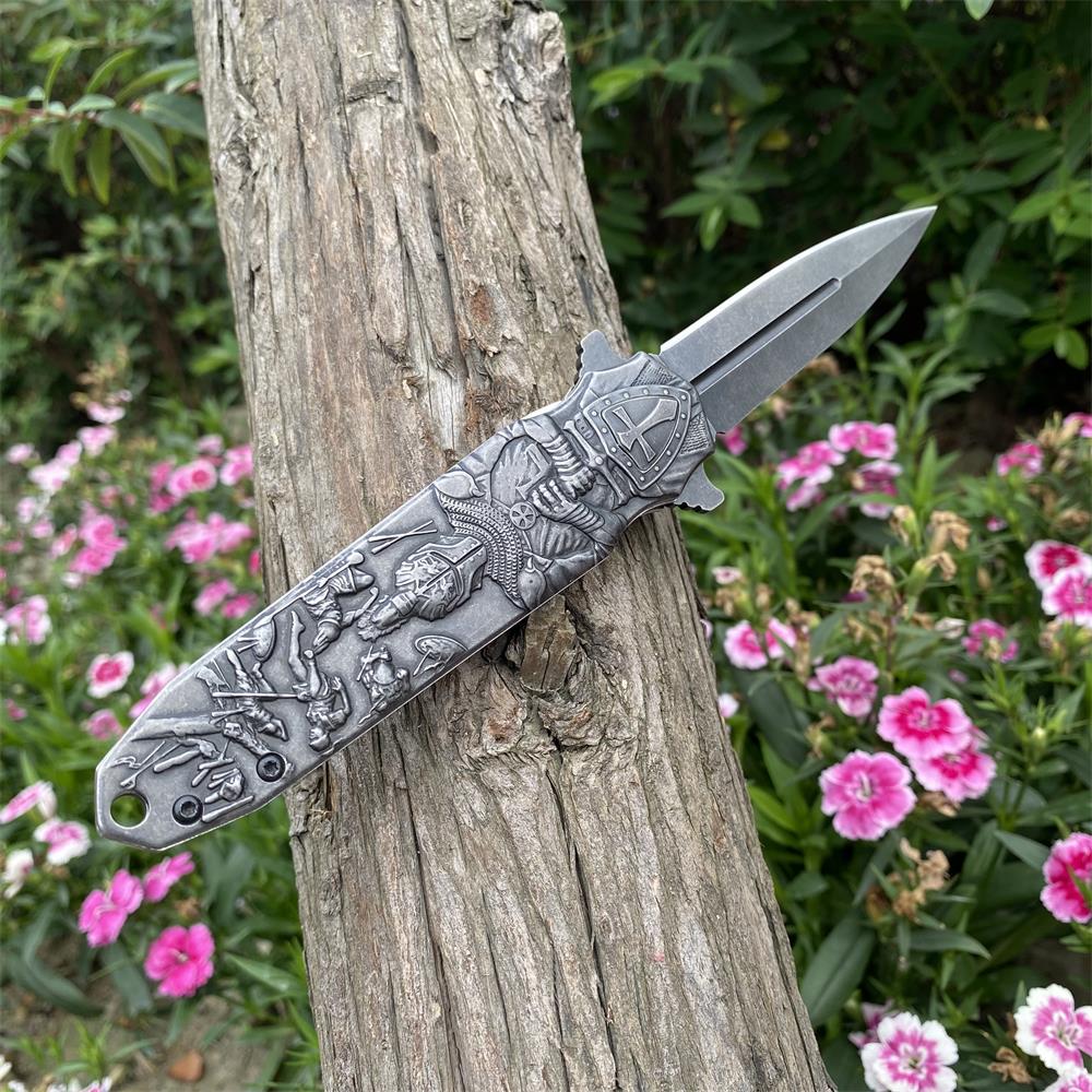 Crusades Knife Knights Templar Folding Knife - Tophatter Daily Deals