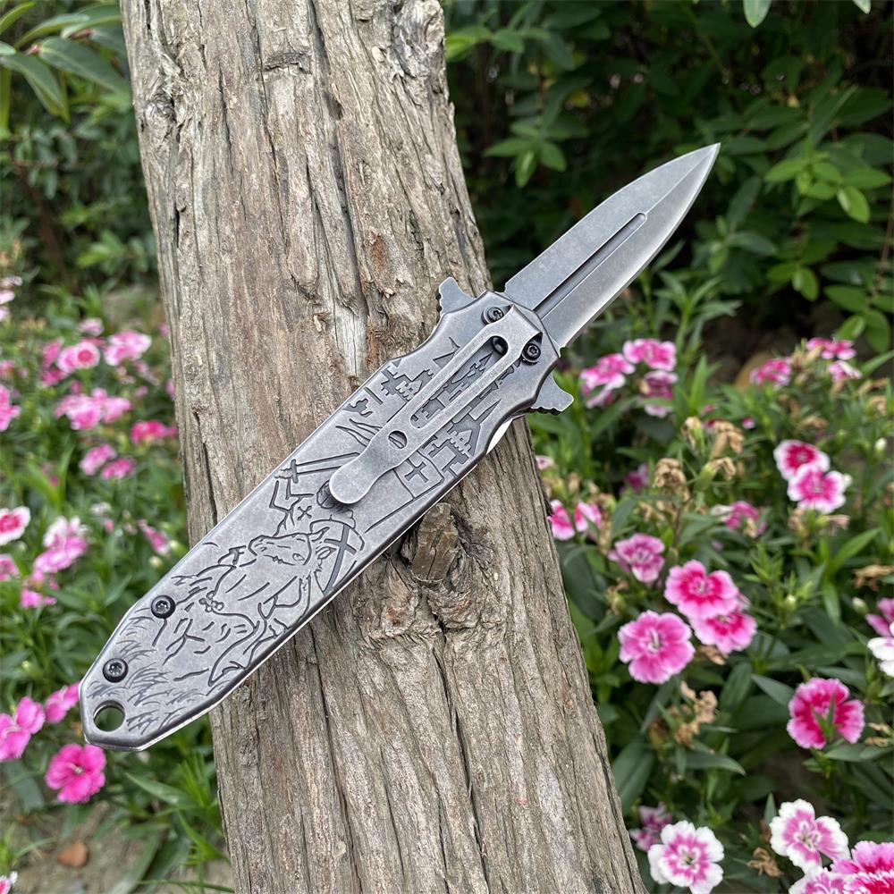 Crusades Knife Knights Templar Folding Knife - Tophatter Daily Deals