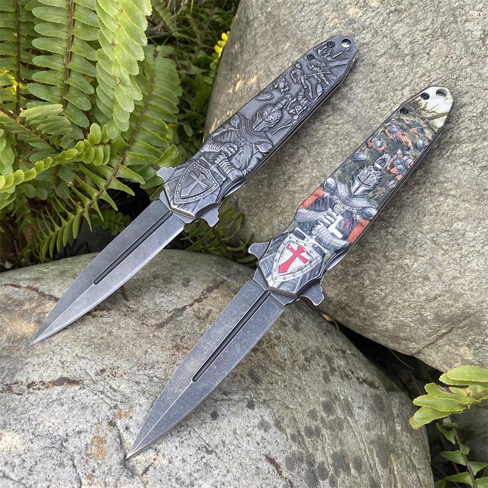 Crusades Knife Knights Templar Folding Knife - Tophatter Daily Deals
