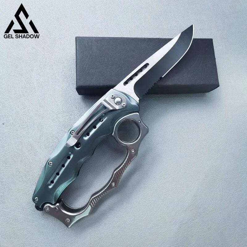 Knuckle Style knife Mecha Spring Assist Knife-GS37 Mecha Pocket Knives - Tophatter Daily Deals