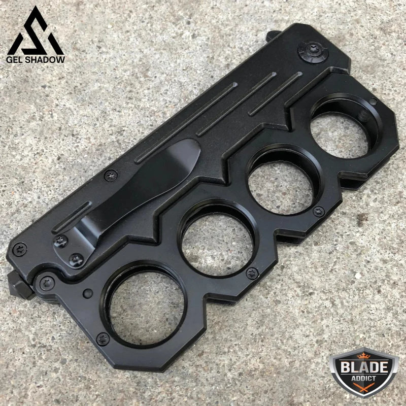 Knuckle Style Tactical Spring Assisted Open Folding Pocket Knife-GS40 Pocket Knives - Tophatter Daily Deals