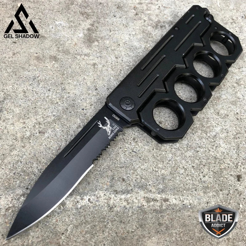 Knuckle Style Tactical Spring Assisted Open Folding Pocket Knife-GS40 Pocket Knives - Tophatter Daily Deals