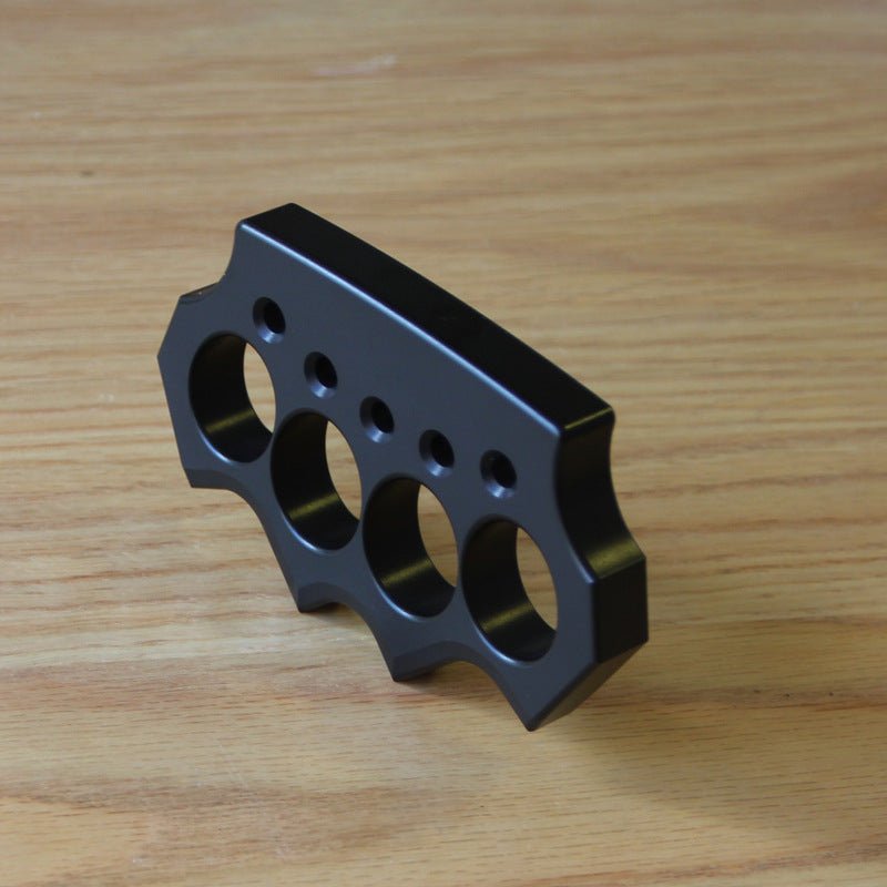 Knuckles Weapon Black Aluminium Alloy Light - Cakra EDC Gadgets Brass Knuckles - Tophatter Daily Deals