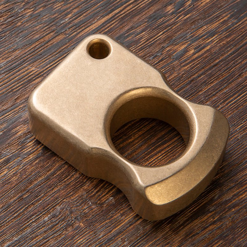 Full Brass Stonewash Knuckles Weapon Brass Knuckles - Tophatter Daily Deals