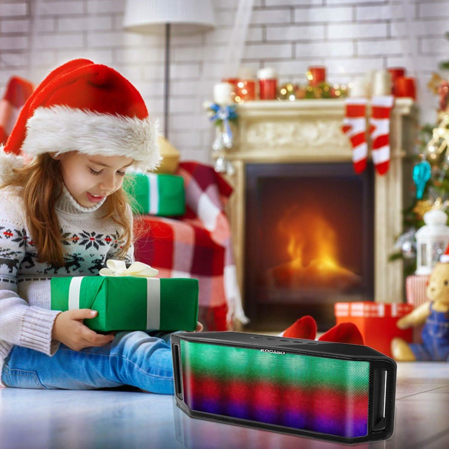 KOCASO LED Wireless Speaker Dynamic Multicolor Hands-Free Speakers - Tophatter Daily Deals