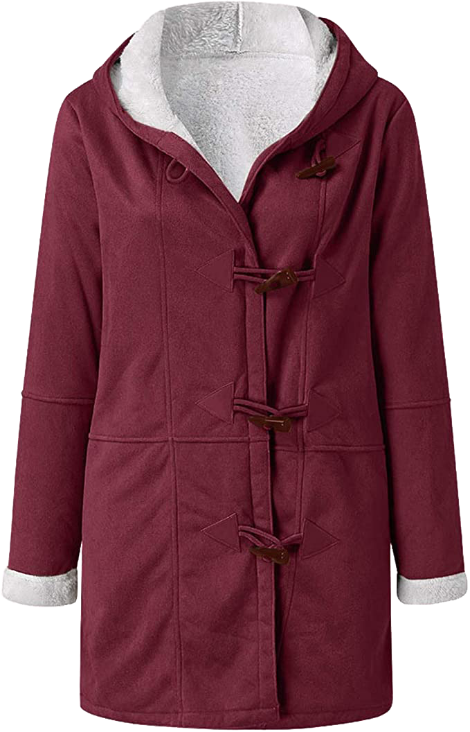 Warm Womens Winter Jacket - Hooded Mid-Thigh, Suede - Tophatter Daily Deals
