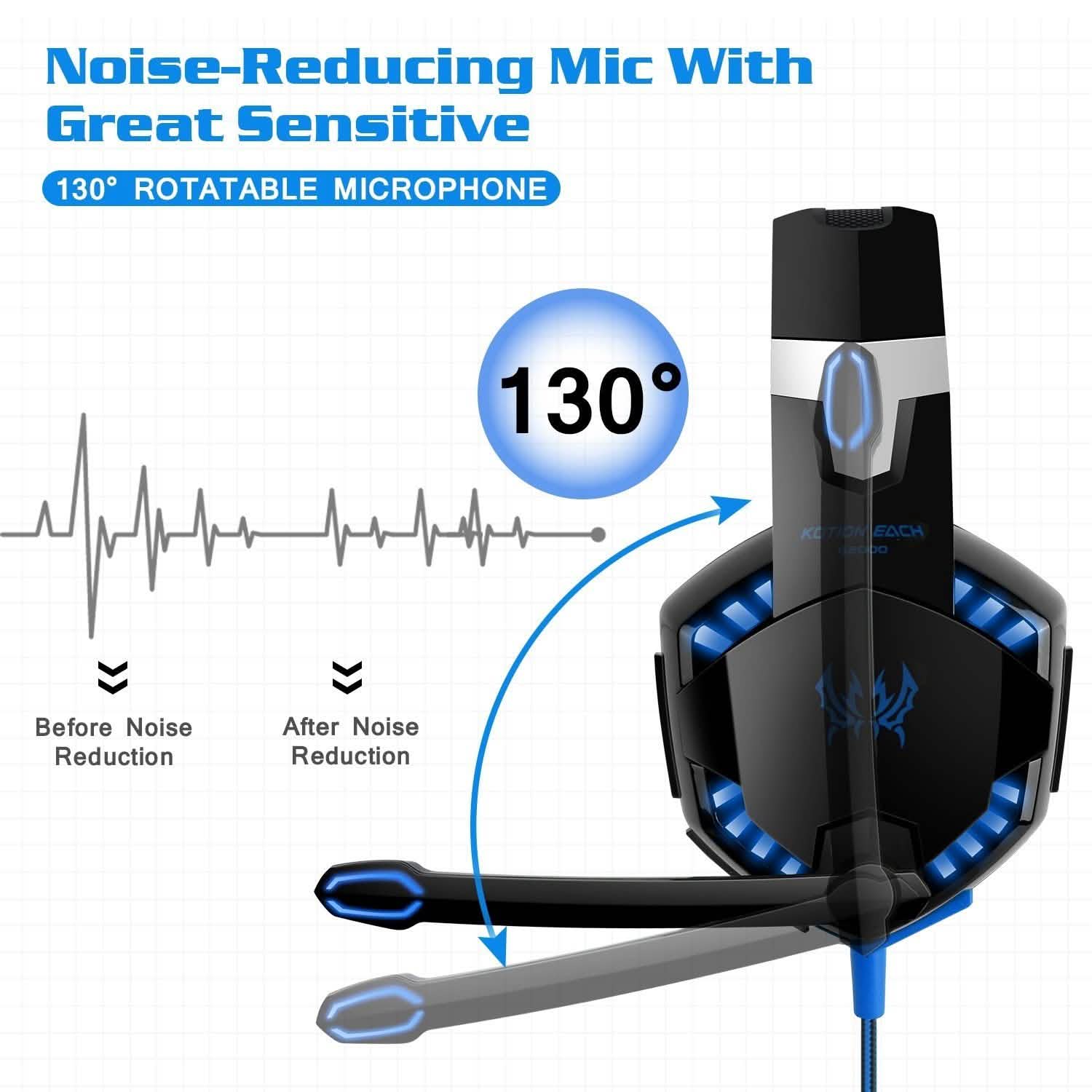 Kotion Each G2000 Gaming Headset Headphones - Tophatter Daily Deals