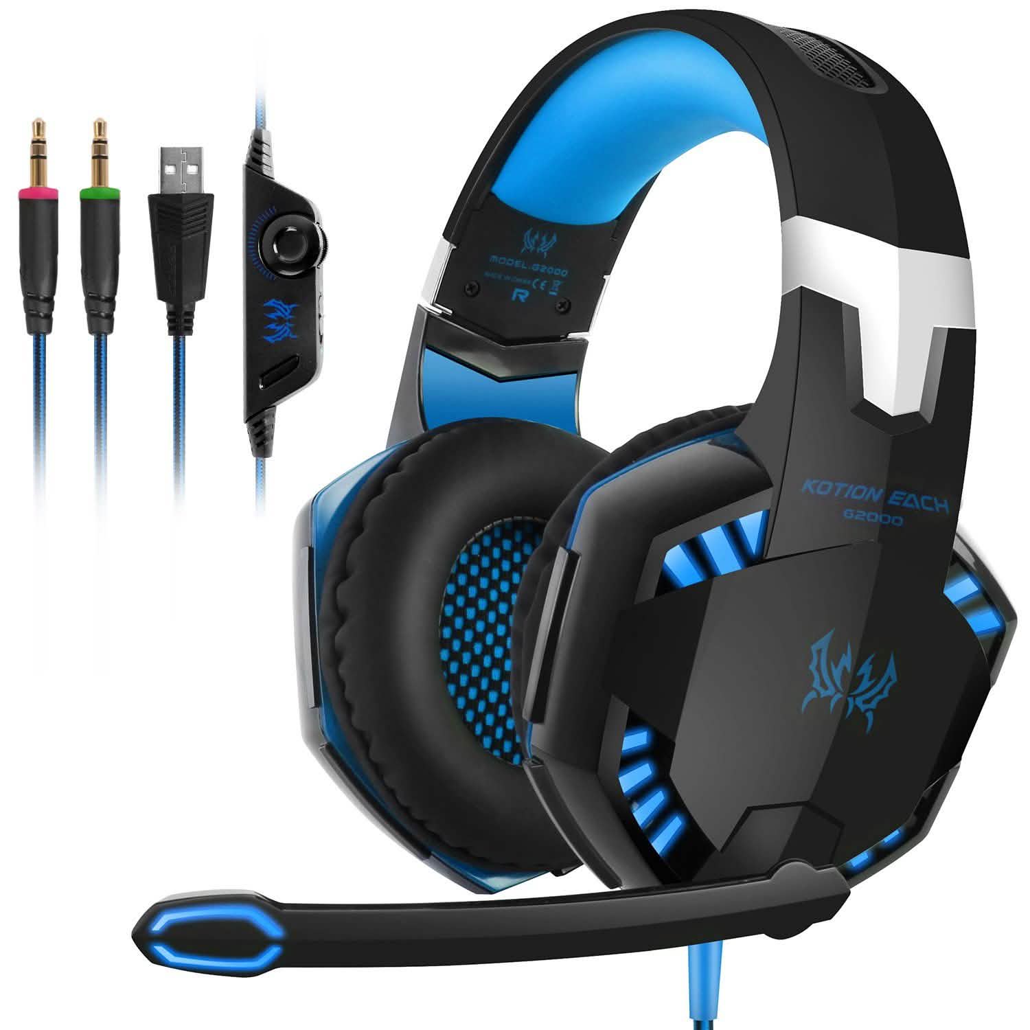 Kotion Each G2000 Gaming Headset Headphones - Tophatter Daily Deals