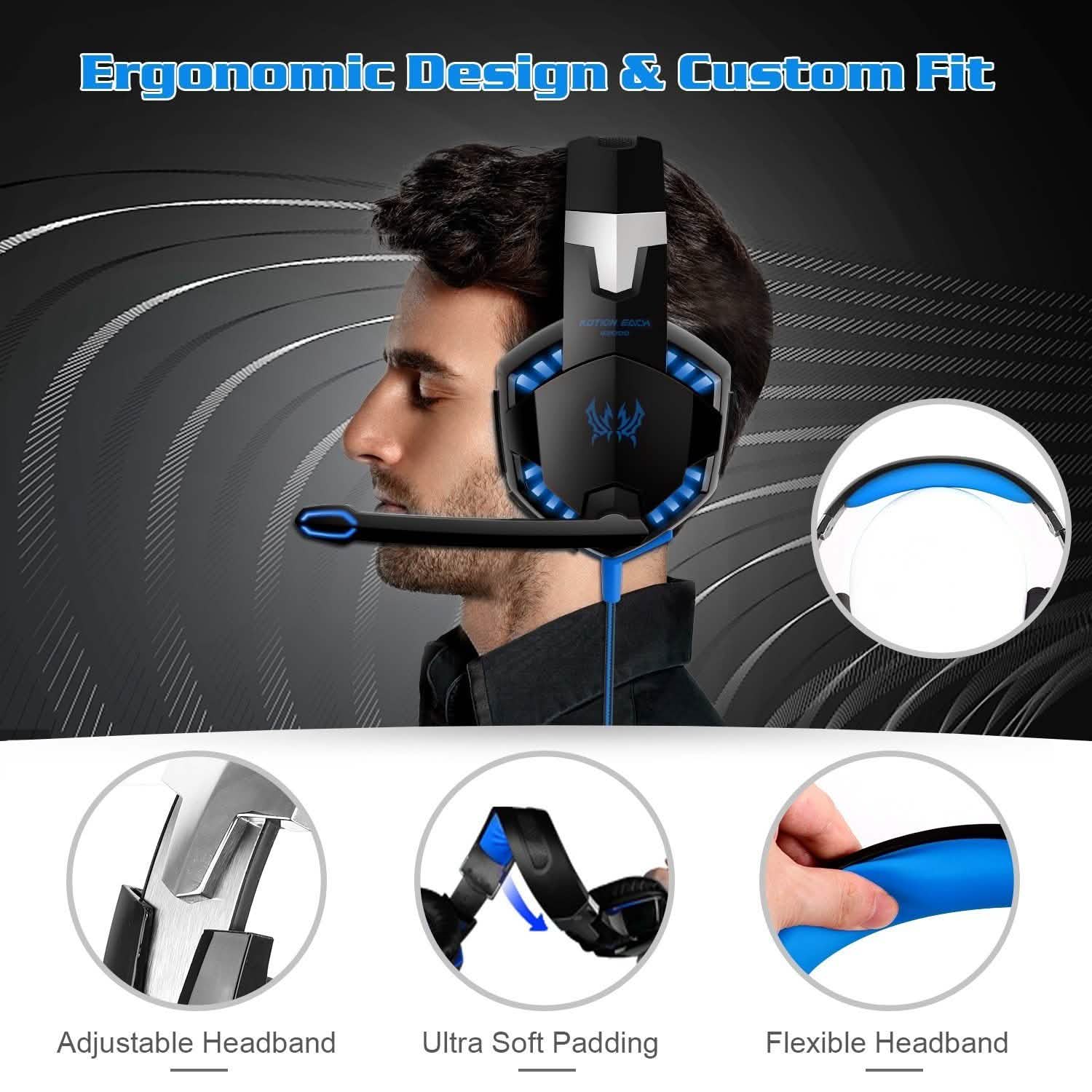 Kotion Each G2000 Gaming Headset Headphones - Tophatter Daily Deals