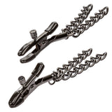 Euphoria Collection Black Chain Adjustable Nipple Clamps with Soft Pads > Sex Toys > Nipple Clamps - Tophatter Daily Deals