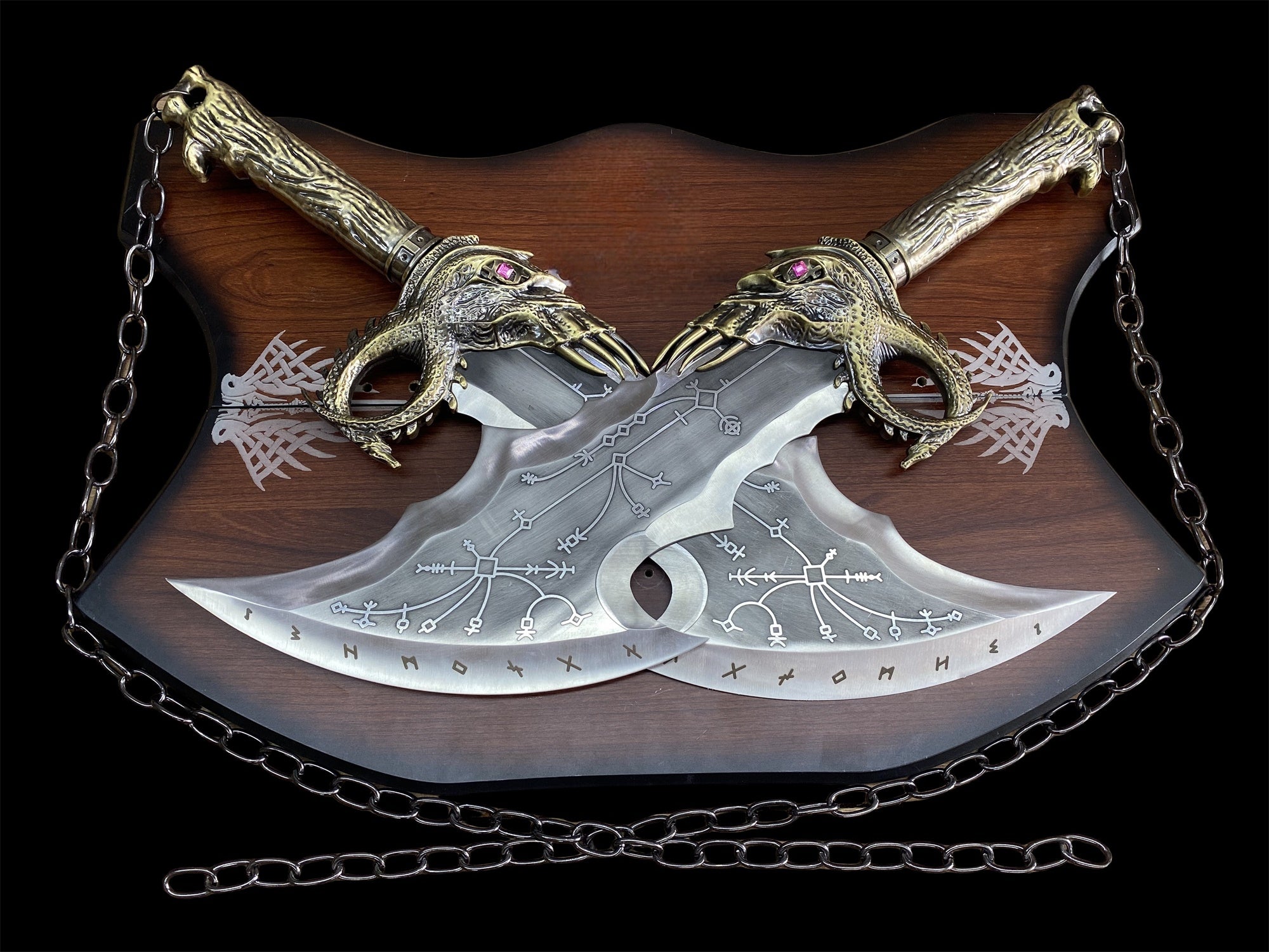 Blades of Chaos Life-size Metal Replica Classical - Tophatter Daily Deals