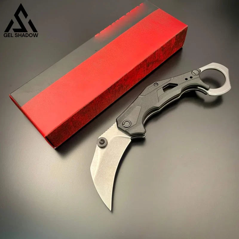 KS 2064 Knife Folding Sharp Knife KARAMBIT-GS34 White Blade Pocket Knives - Tophatter Daily Deals