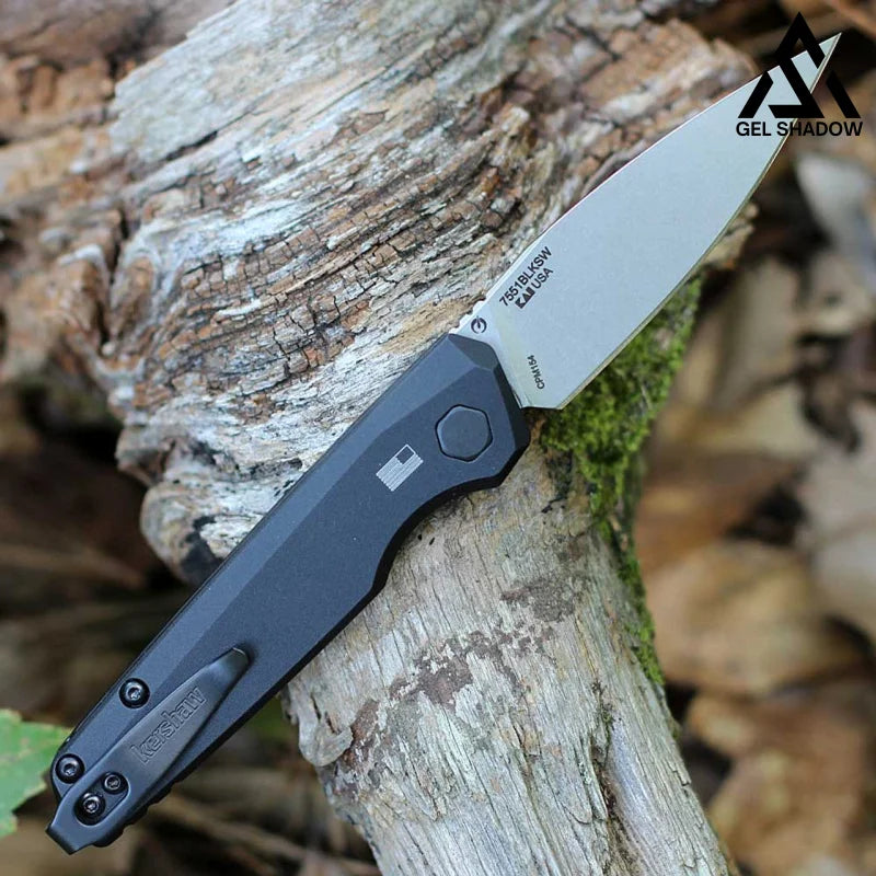 KS DE - 18 - Black Aluminum (2.79" CPM-154)-GS148 Black BRASSKNUCKLE - Tophatter Daily Deals