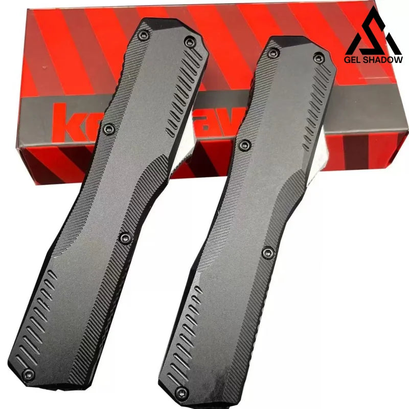 KS9000 DE OTF - Blk Aluminum (3.45 " CPM-MagnaCut)-GS147 BRASSKNUCKLE - Tophatter Daily Deals