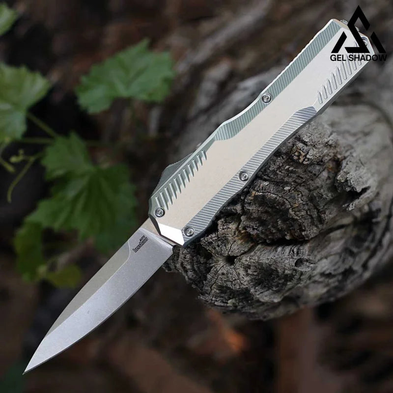 KS9000 DE OTF - Blk Aluminum (3.45 " CPM-MagnaCut)-GS147 BRASSKNUCKLE - Tophatter Daily Deals