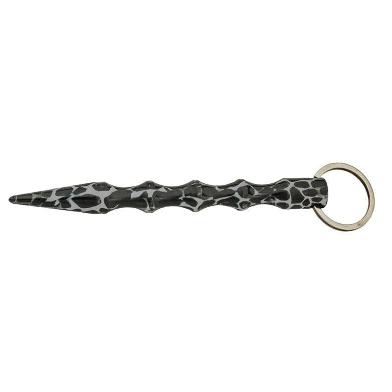 Self Defense Kubaton - White with Black Spots Self Defense - Tophatter Daily Deals