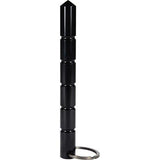 18) Units Silver Kubotan Key-Chain Aircraft-Grade Aluminum Black Self Defense - Tophatter Daily Deals