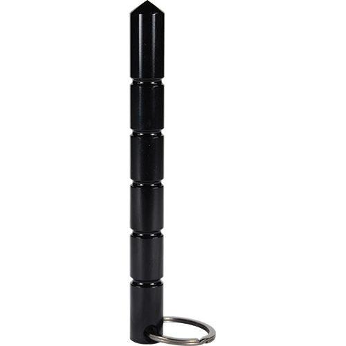 18) Units Silver Kubotan Key-Chain Aircraft-Grade Aluminum Black Self Defense - Tophatter Daily Deals